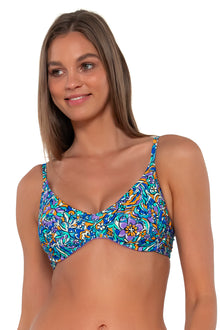  Sunsets Pansy Fields Brooke U-Wire Cup Sizes Bikini Top