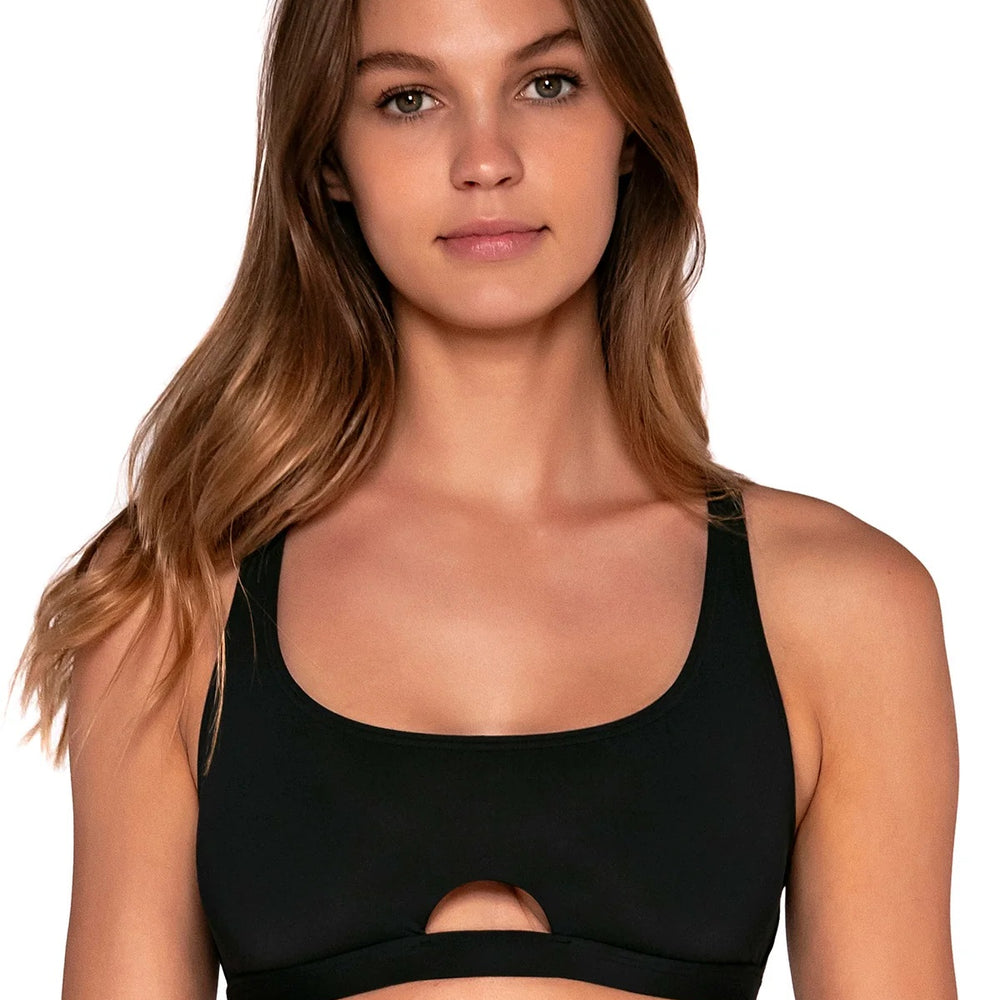 
                      
                        Sunsets Black Brandi Bralette Bikini Top
                      
                    