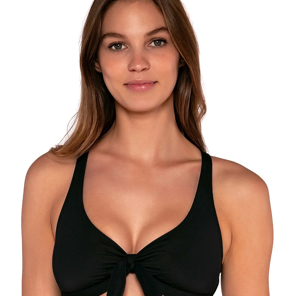 Sunsets Black Brandi Bralette Bikini Top