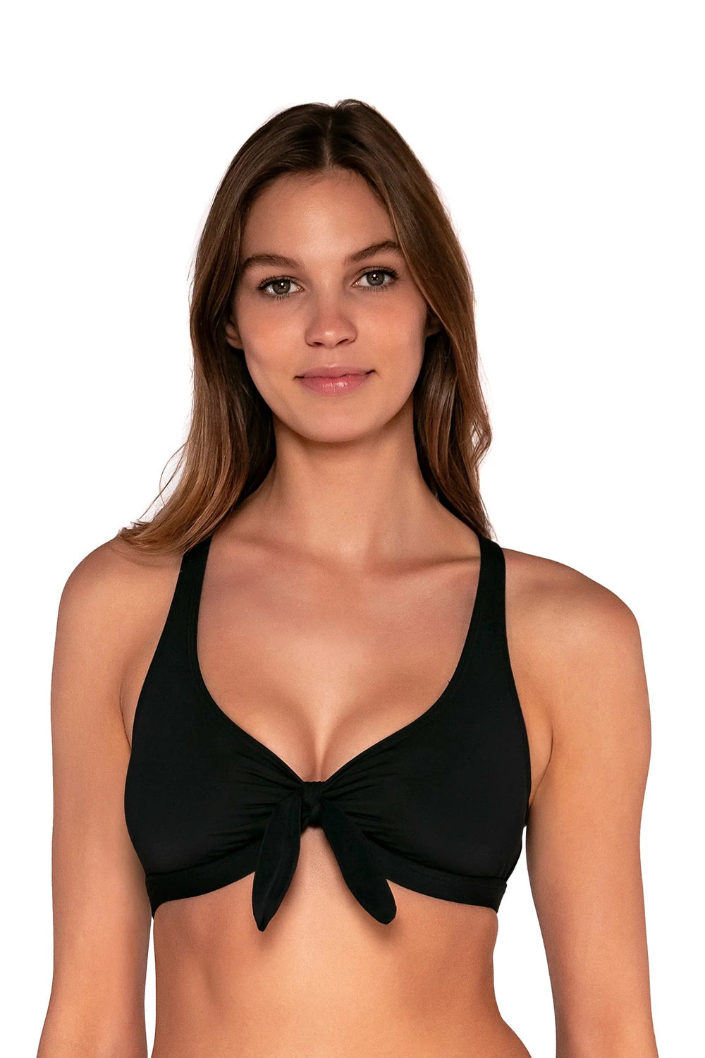 Sunsets Black Brandi Bralette Bikini Top