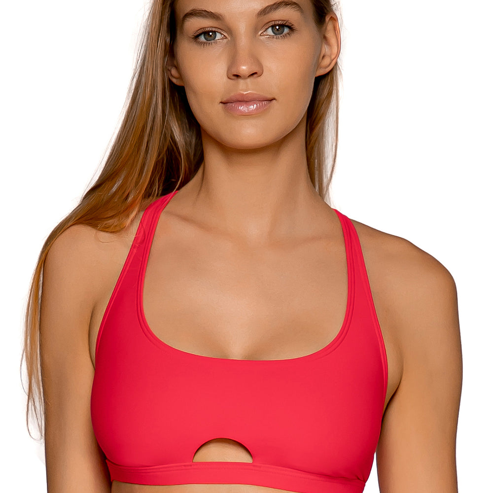 
                      
                        Sunsets Geranium Brandi Bralette Bikini Top
                      
                    