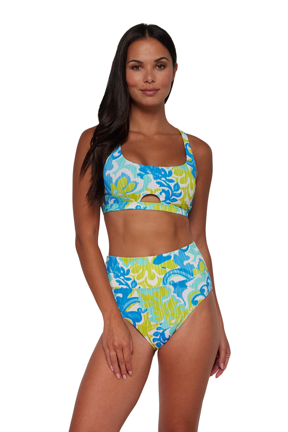 Sunsets Ocean Muse Sandbar Rib Brandi Bralette Top