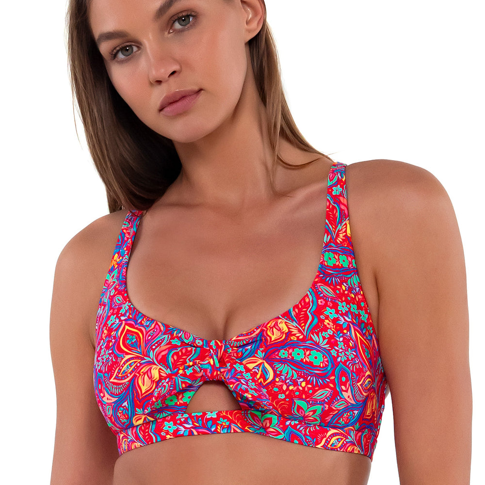 Sunsets Rue Paisley Brandi Bralette Bikini Top