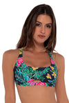 Sunsets Twilight Blooms Brandi Bralette Bikini Top