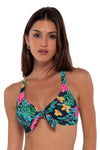 Sunsets Twilight Blooms Brandi Bralette Bikini Top