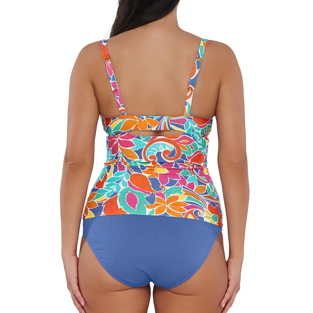 
                      
                        Sunsets Festive Floral Sandbar Rib Serena Tankini Top
                      
                    