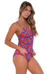 Sunsets Rue Paisley Serena Tankini Top Cup Sizes E to H