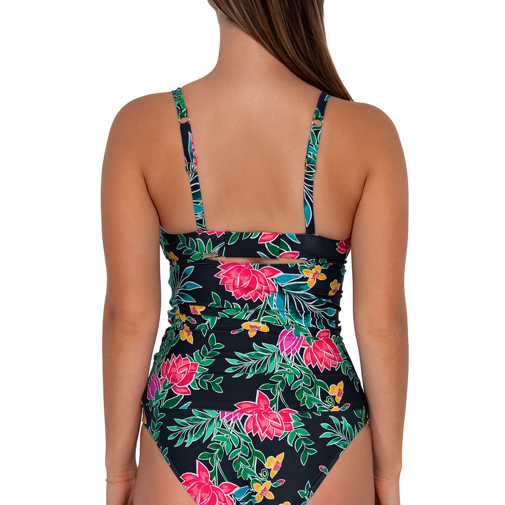 
                      
                        Sunsets Twilight Blooms Serena Tankini Top Cup Sizes C to DD
                      
                    