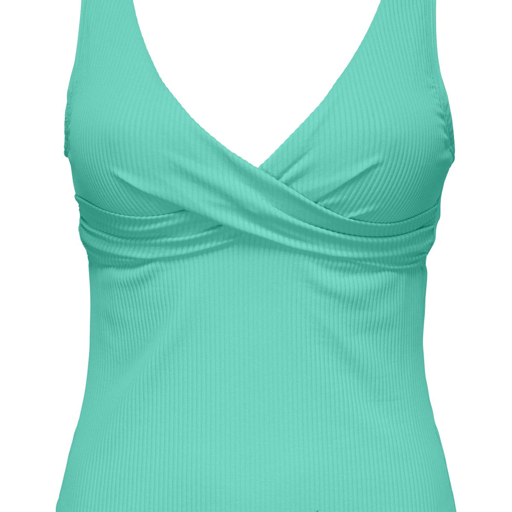 
                      
                        Sunsets Aqua Mist Sandbar Rib Elsie Tankini Top
                      
                    