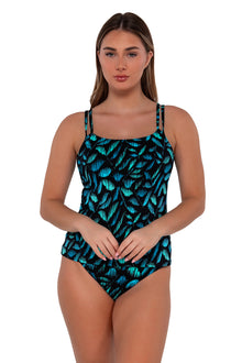  Sunsets Cascade Seagrass Texture Taylor Tankini Top Cup Sizes C to DD