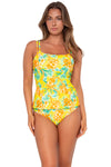 Sunsets Golden Tropics Sandbar Rib Taylor Tankini Top Cup Sizes E to H