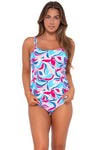 Sunsets Making Waves Taylor Tankini Top Cup Sizes E to H