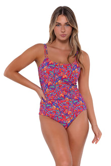  Sunsets Rue Paisley Taylor Tankini Top Cup Sizes C to DD