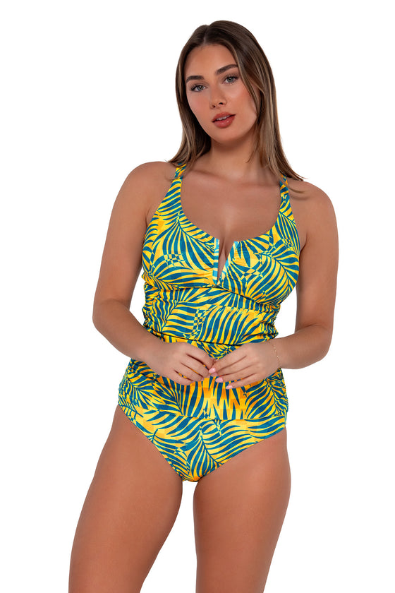 Sunsets Cabana Zuri V-Wire Tankini Top Cup Sizes C to DD