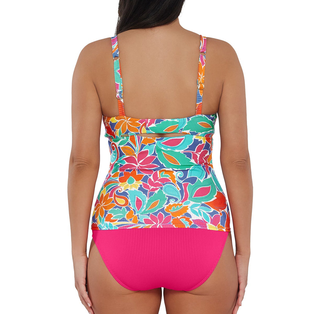 
                      
                        Sunsets Festive Floral Sandbar Rib Zuri V-Wire Tankini Top
                      
                    