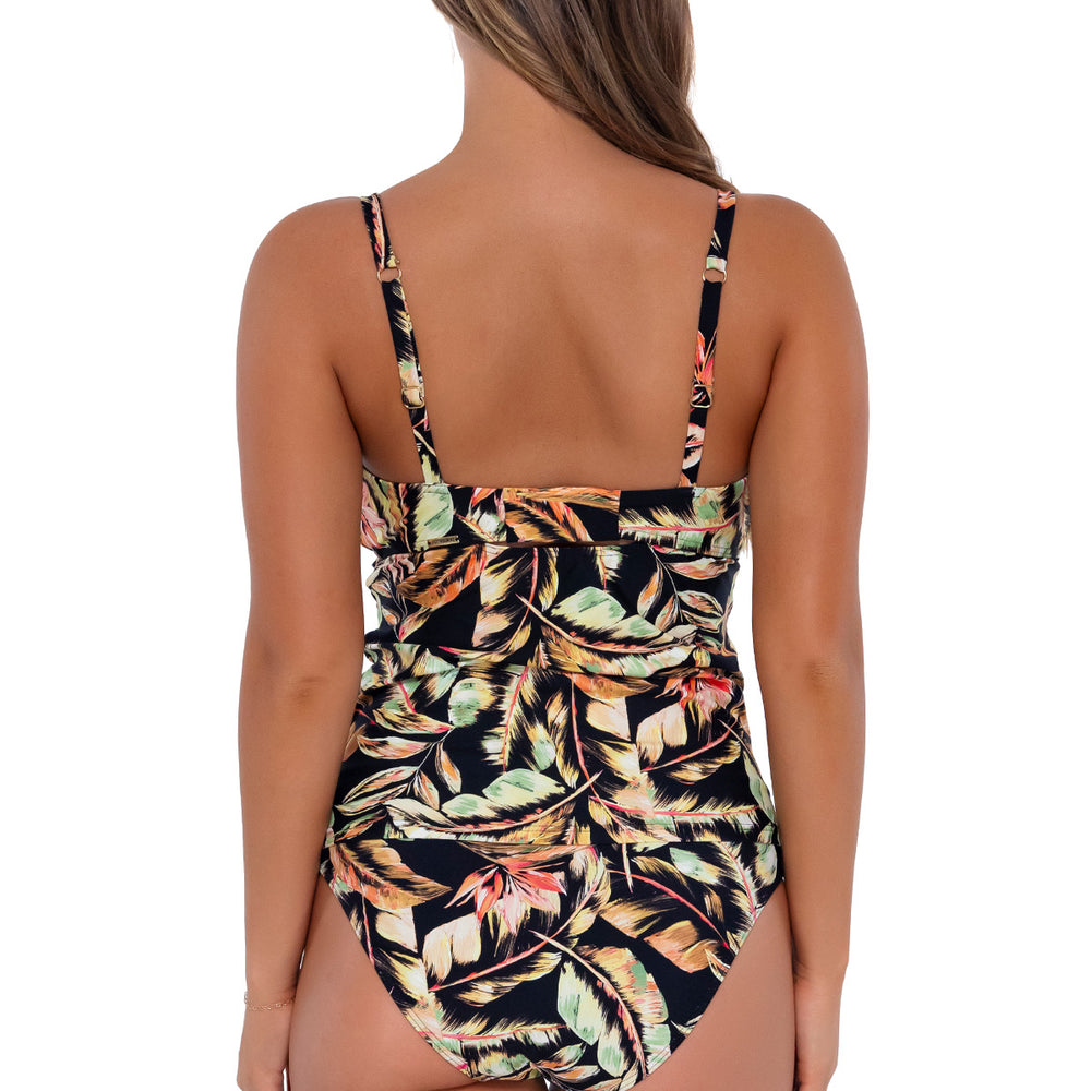 Sunsets Retro Retreat Zuri V-Wire Tankini Top Cup Sizes C to DD