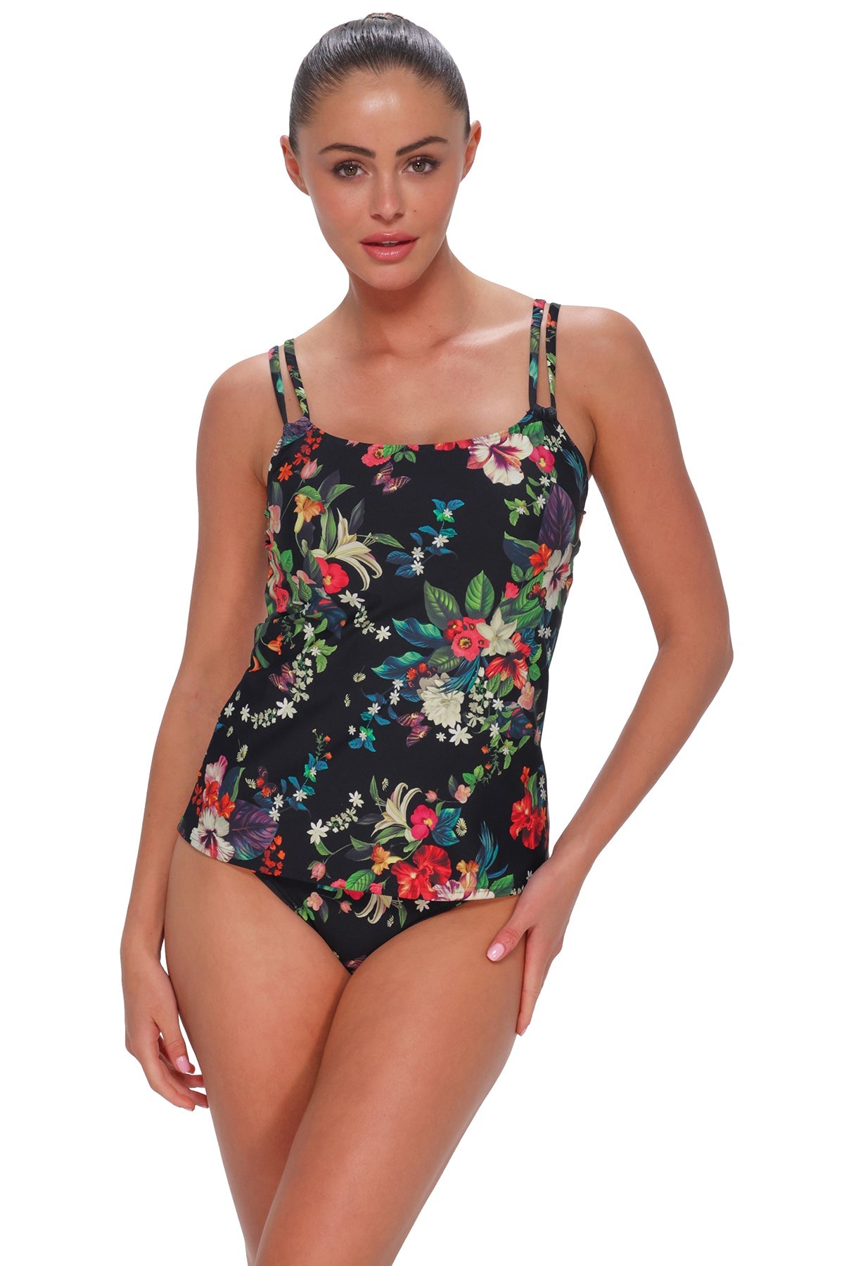 Sunsets Fleur Noire Taylor Tankini Top