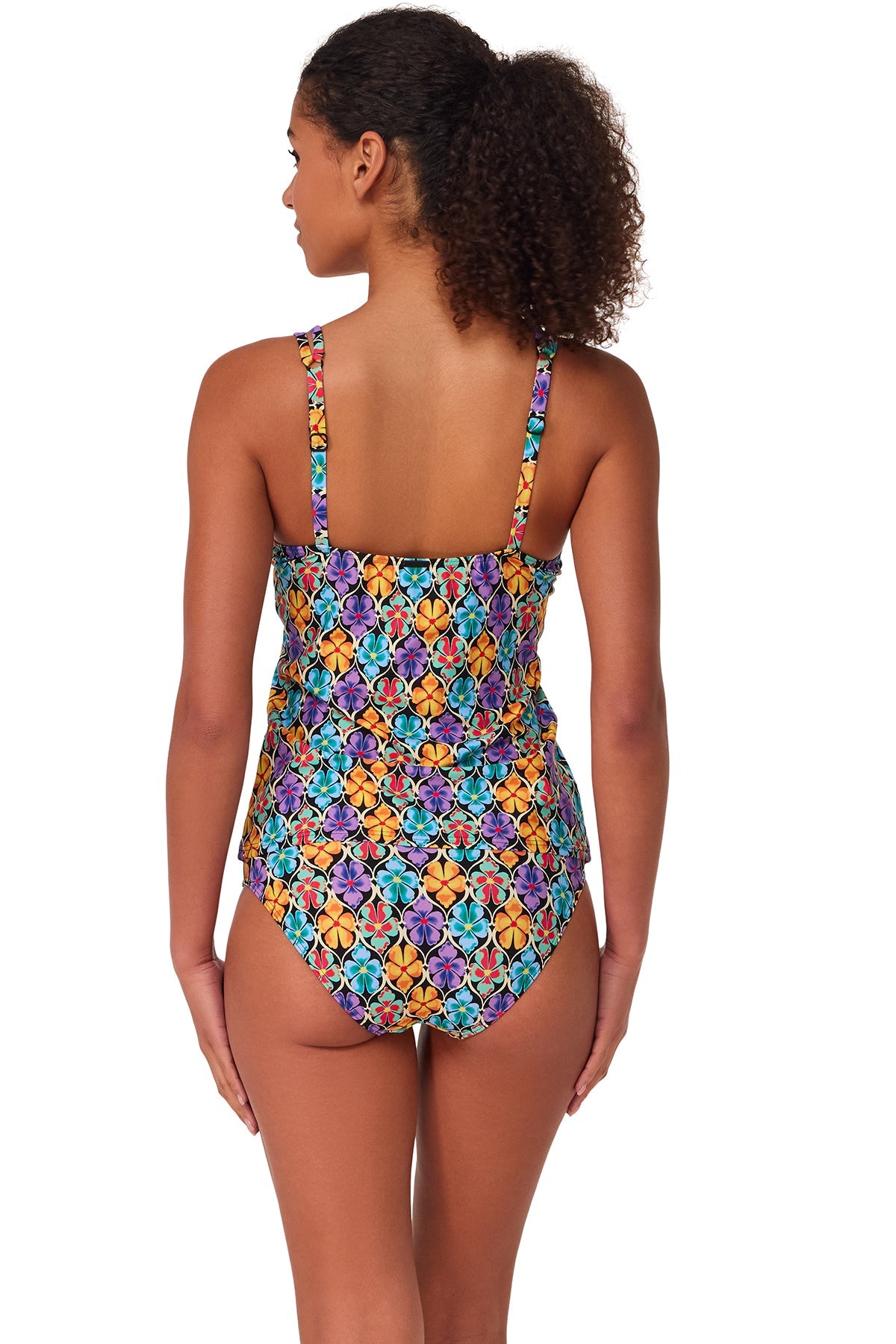 Sunsets Trellis Blooms Taylor Tankini Top