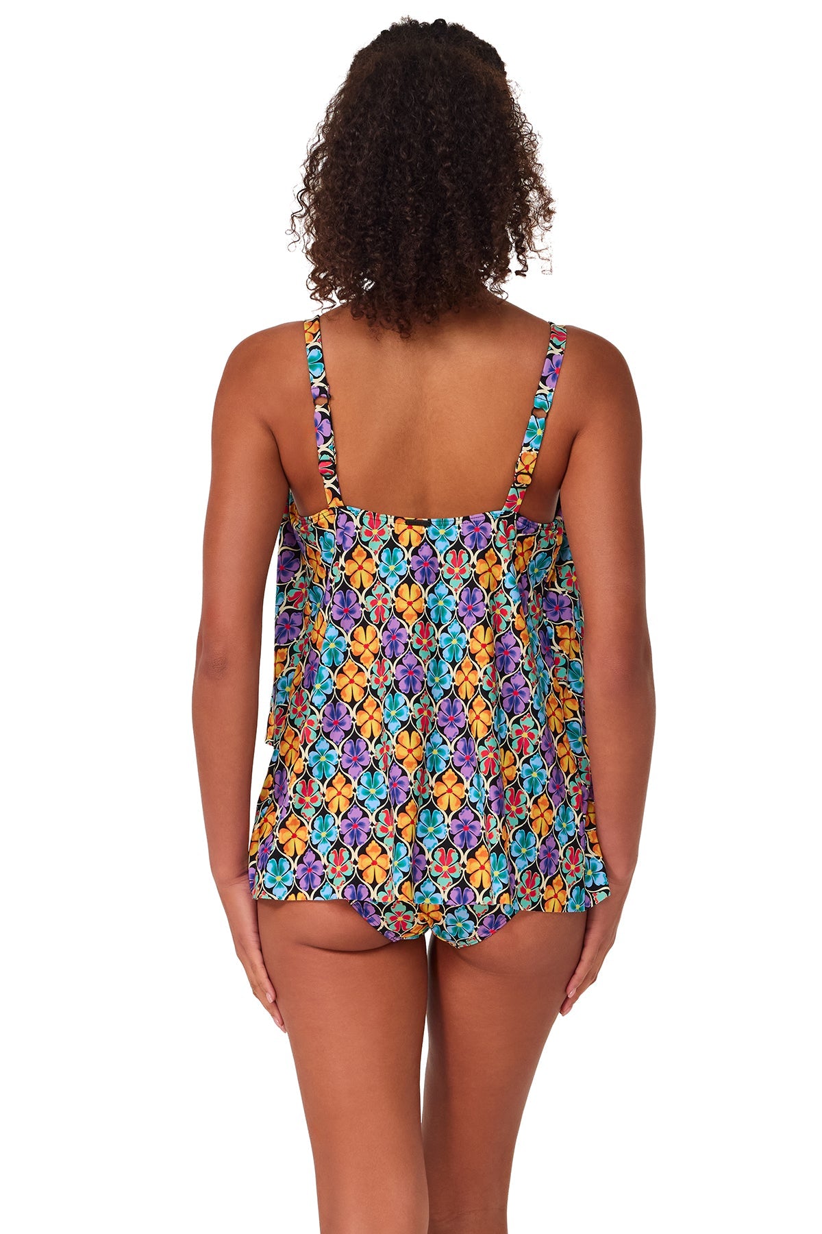 Sunsets Trellis Blooms Elena Tankini Top
