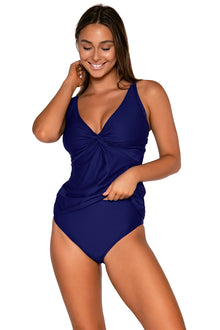  Sunsets Indigo Forever Tankini Top Cup Sizes E to H