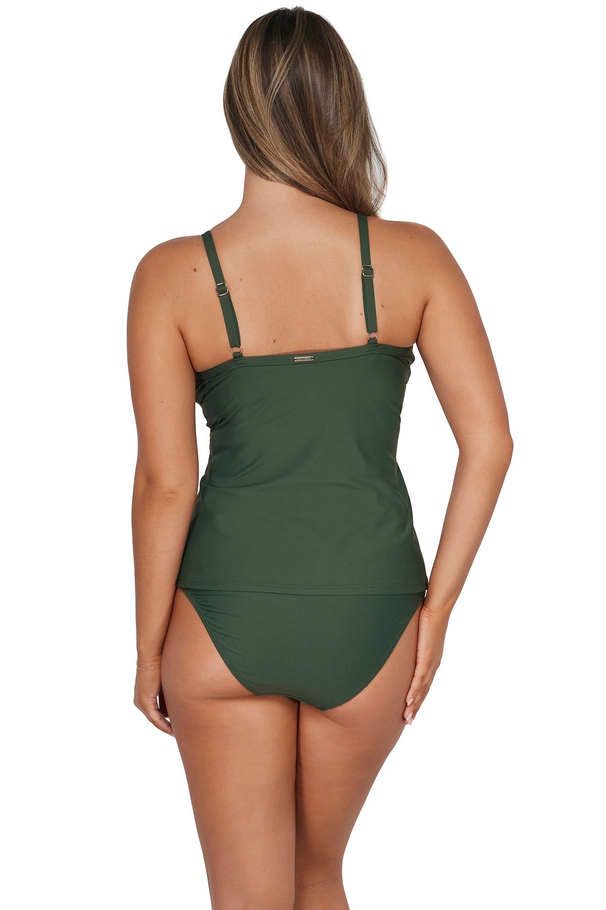 Sunsets Island Green Forever Tankini Top