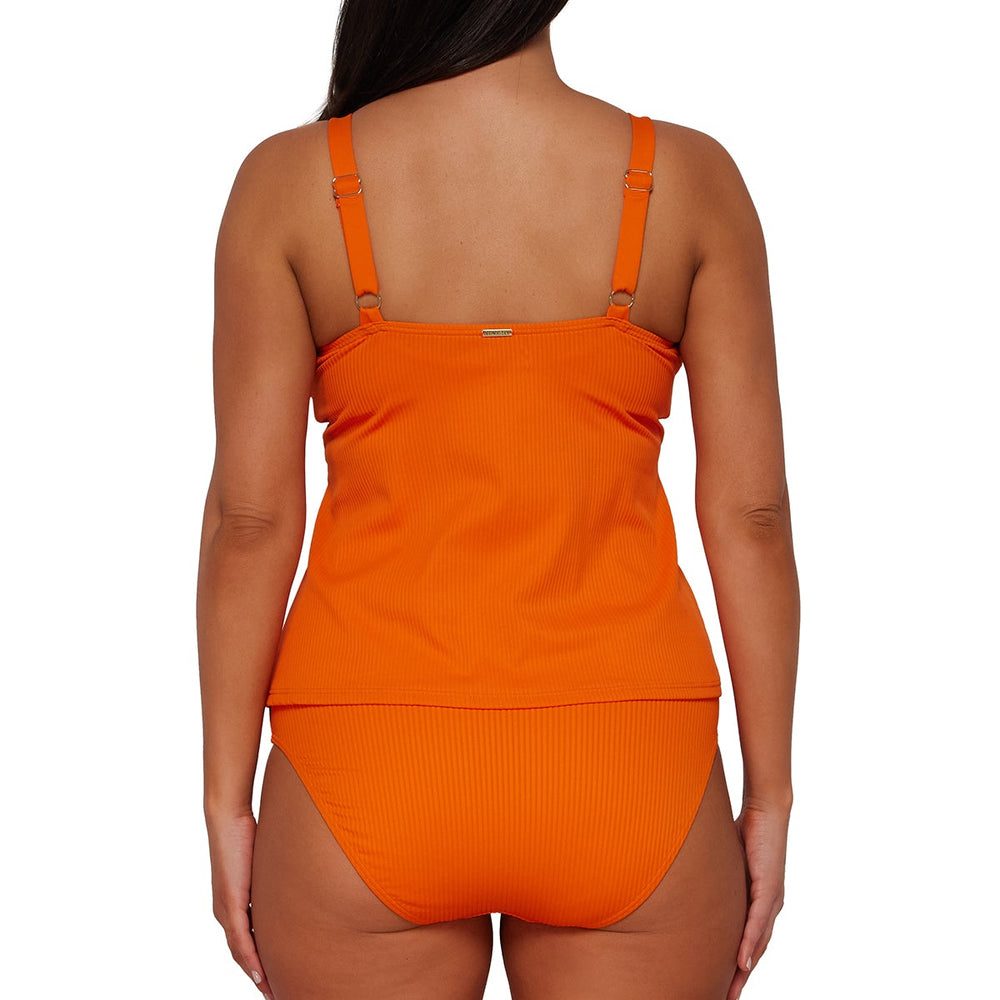
                      
                        Sunsets Kumquat Sandbar Rib Forever Tankini Top
                      
                    