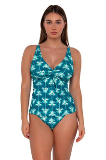  Sunsets Palm Beach Forever Tankini Top Cup Sizes E to H