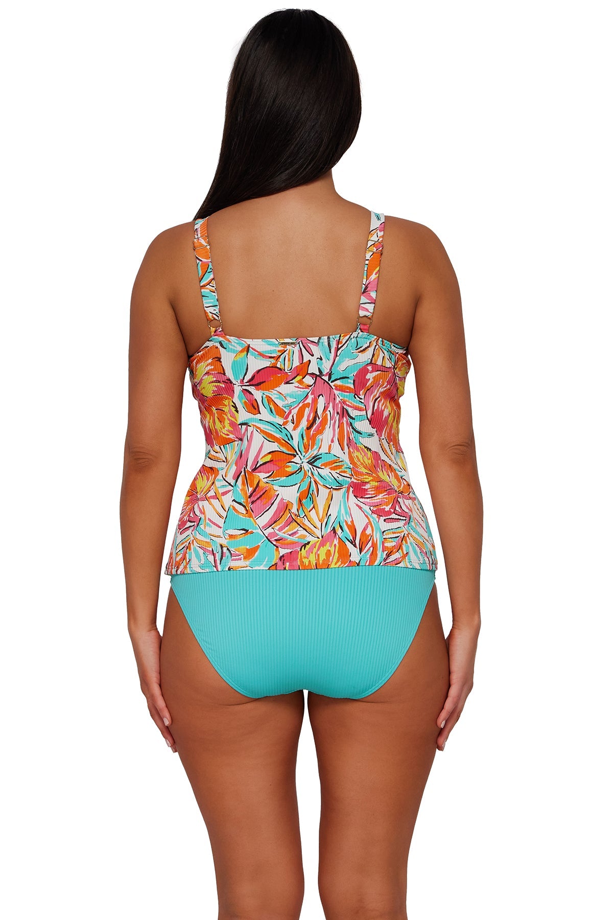 Sunsets Palms Serenade Sandbar Rib Forever Tankini Top