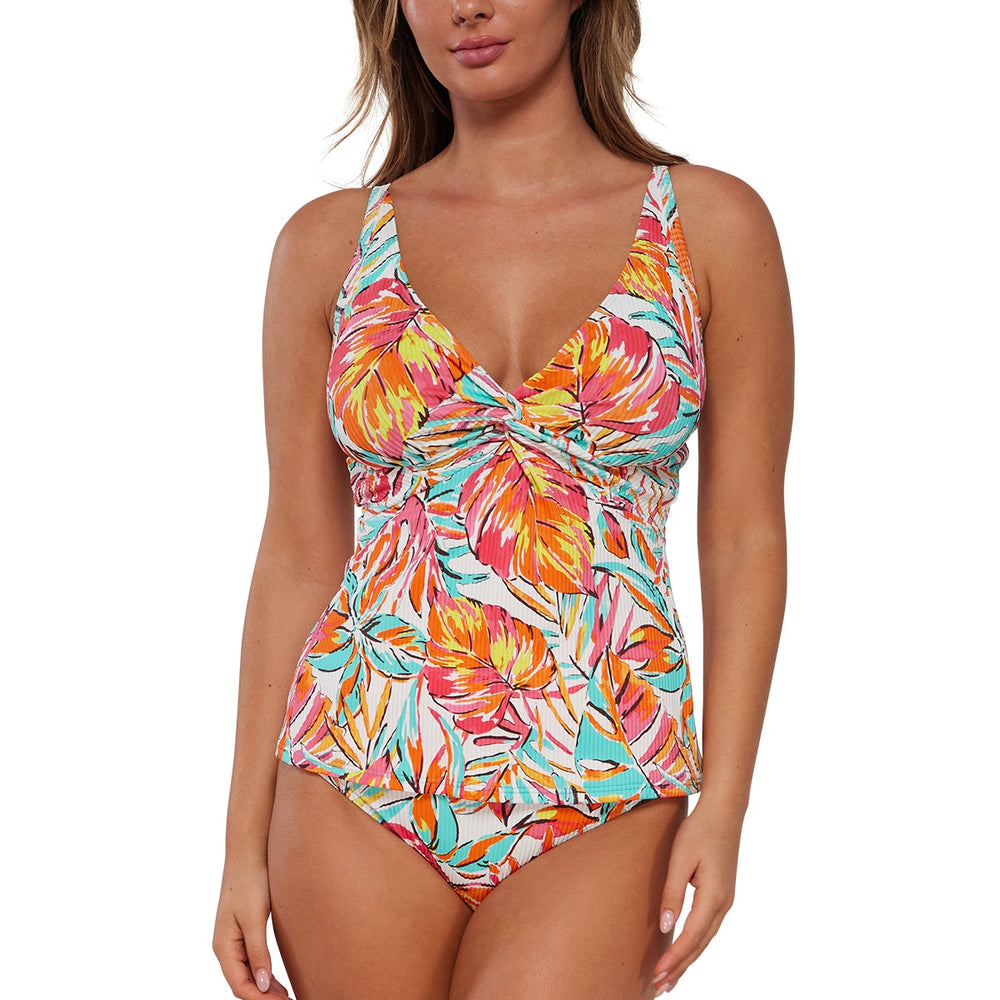 Sunsets Palms Serenade Sandbar Rib Forever Tankini Top