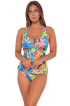 Sunsets Shoreline Petals Forever Tankini Top Cup Sizes E to H