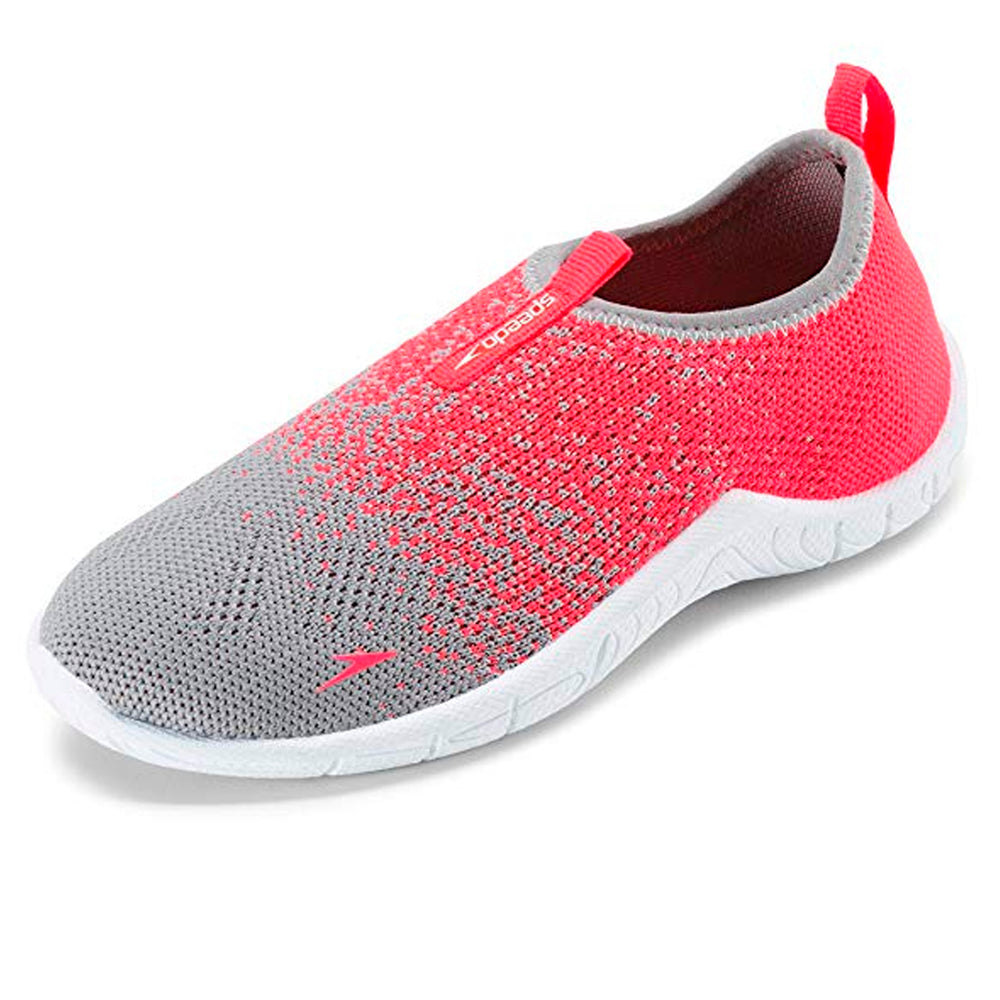 Speedo Kids' Surf Knit Water Shoes Frost Grey Flame