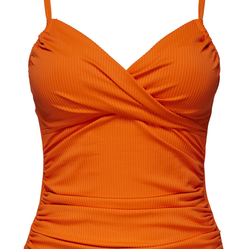 
                      
                        Sunsets Kumquat Sandbar Rib Simone Tankini Top
                      
                    