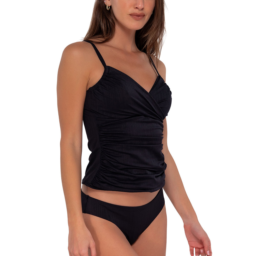 
                      
                        Sunsets Black Seagrass Texture Simone Tankini Top
                      
                    