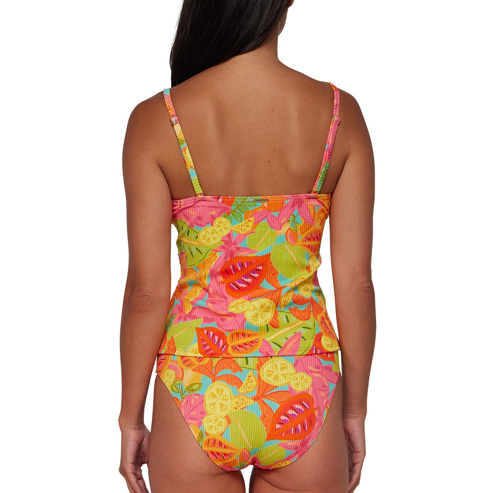 Sunsets Citrus Grove Sandbar Rib Simone Tankini Top