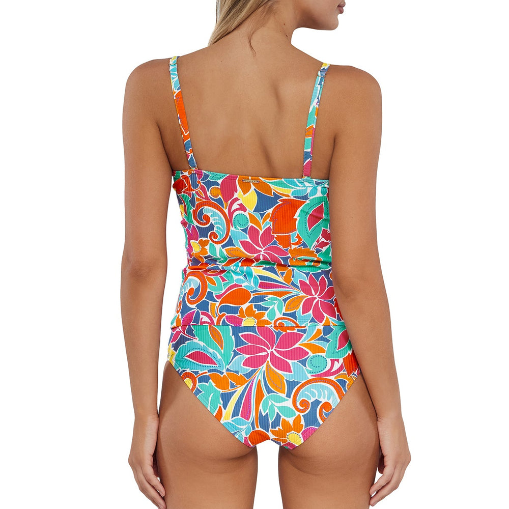 
                      
                        Sunsets Festive Floral Sandbar Rib Simone Tankini Top
                      
                    