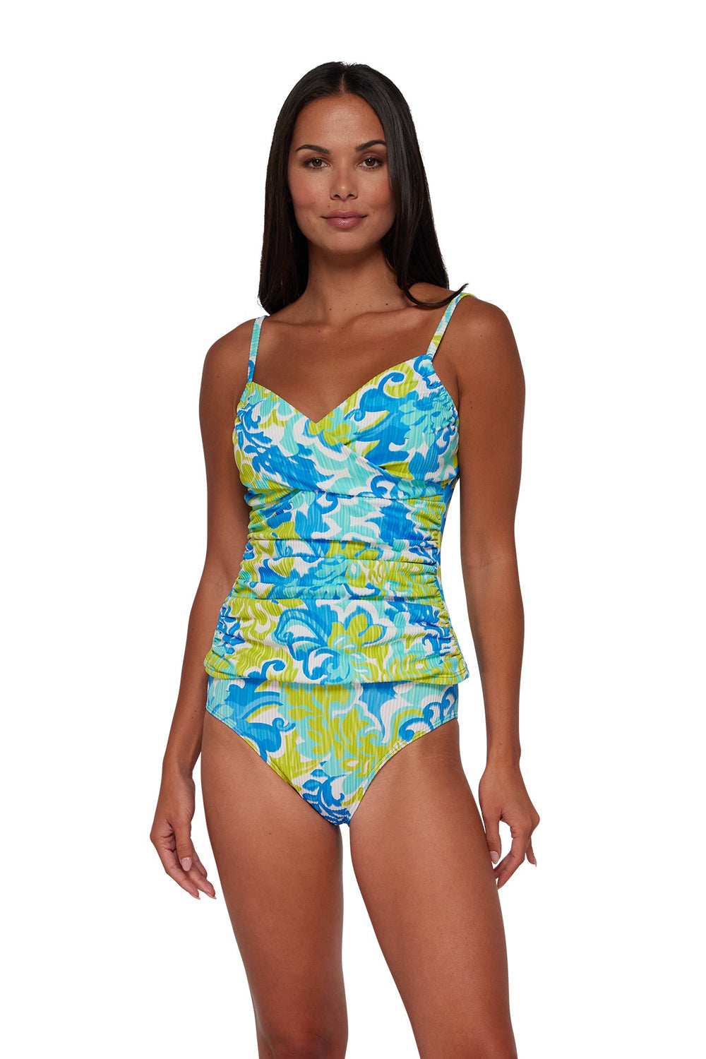 Sunsets Ocean Muse Sandbar Rib Simone Tankini Top