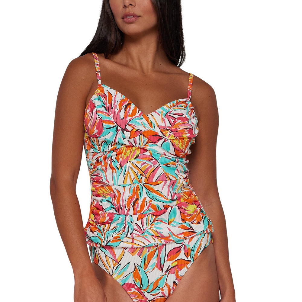 Sunsets Palms Serenade Sandbar Rib Simone Tankini Top