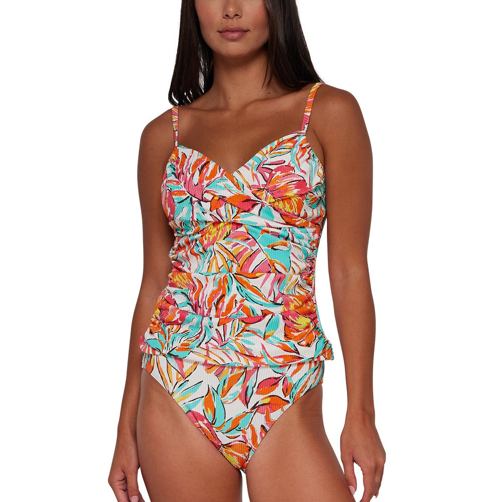 
                      
                        Sunsets Palms Serenade Sandbar Rib Simone Tankini Top
                      
                    