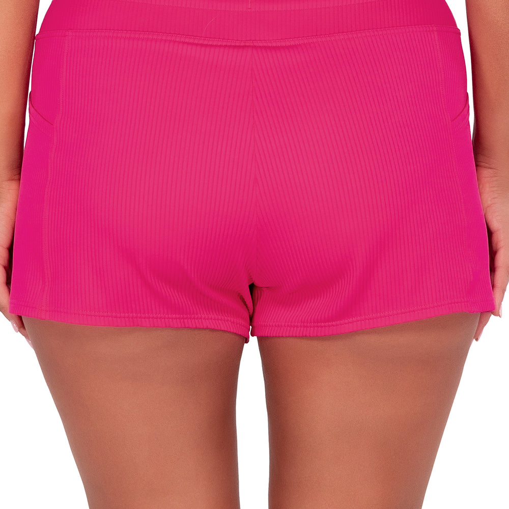 Sunsets Escape Begonia Sandbar Rib Laguna Swim Shorts Bottom