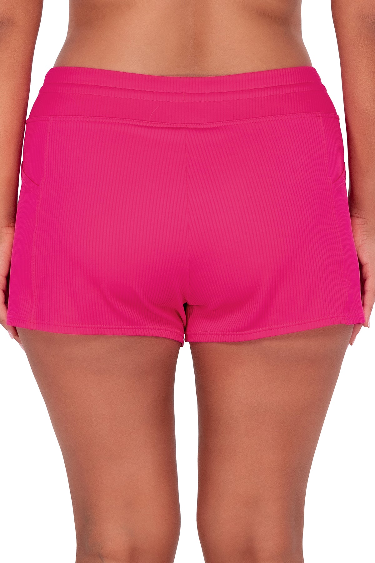 Sunsets Escape Begonia Sandbar Rib Laguna Swim Shorts Bottom