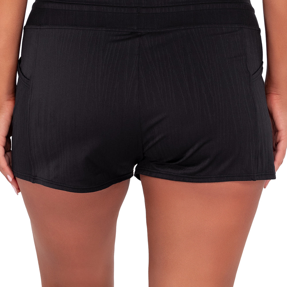 
                      
                        Sunsets Escape Black Seagrass Texture Laguna Swim Shorts Bottom
                      
                    