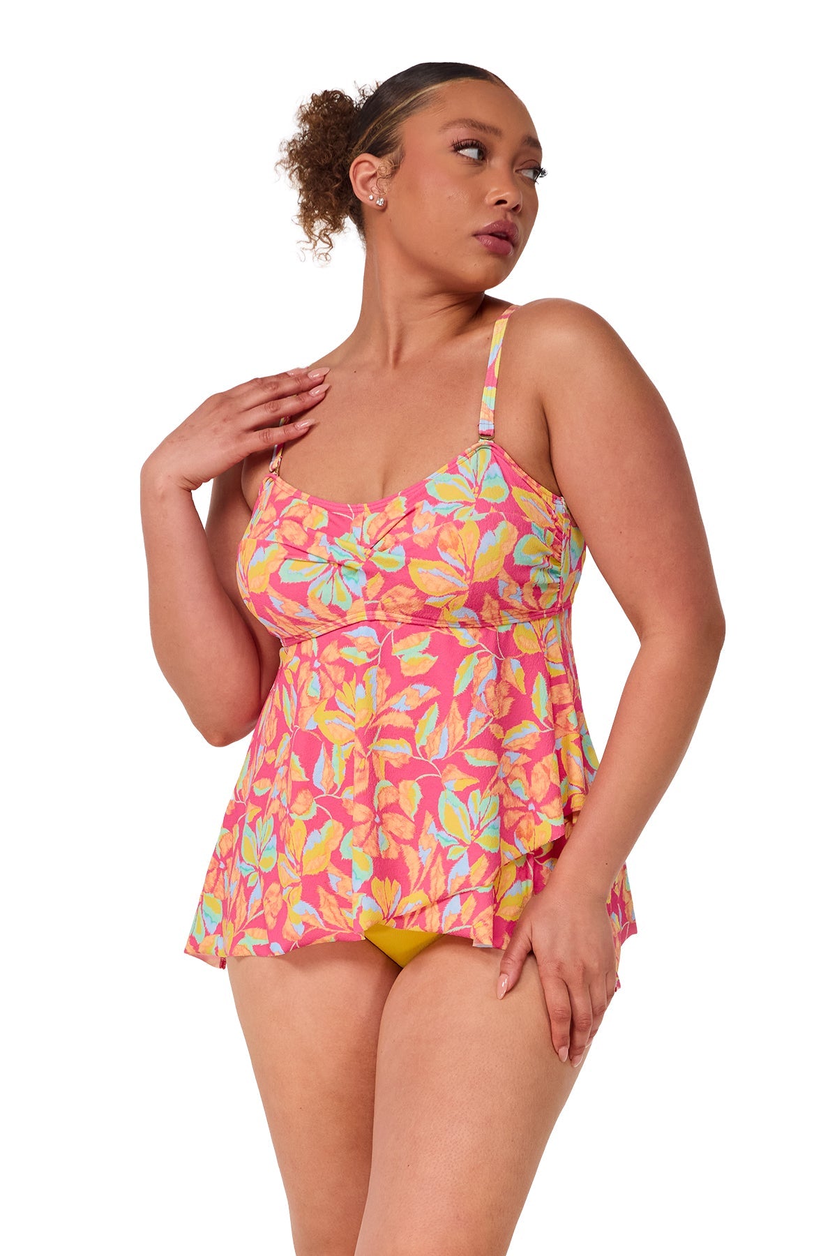 Sunsets Escape Magic Hour Crepe Molly Bandeau Tankini Top