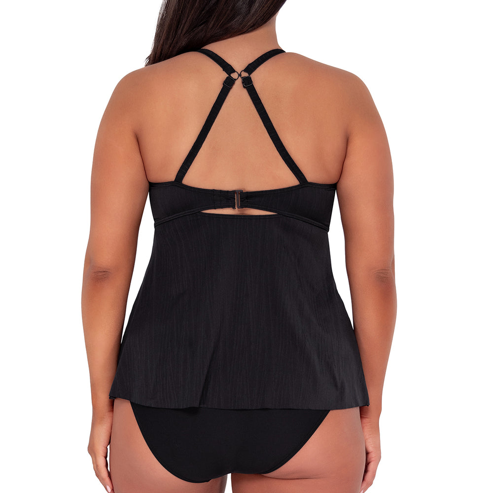 
                      
                        Sunsets Escape Black Seagrass Texture Tori Tankini Top
                      
                    