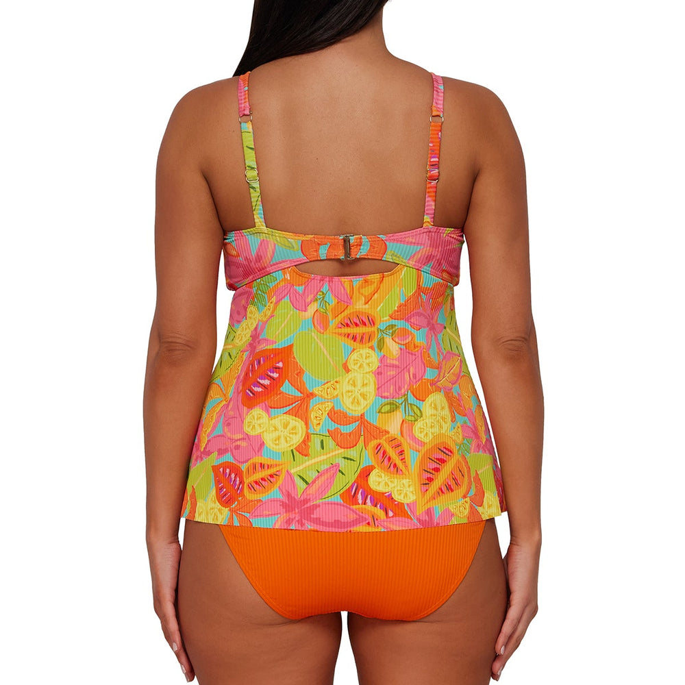 Sunsets Escape Citrus Grove Sandbar Rib Tori Tankini Top