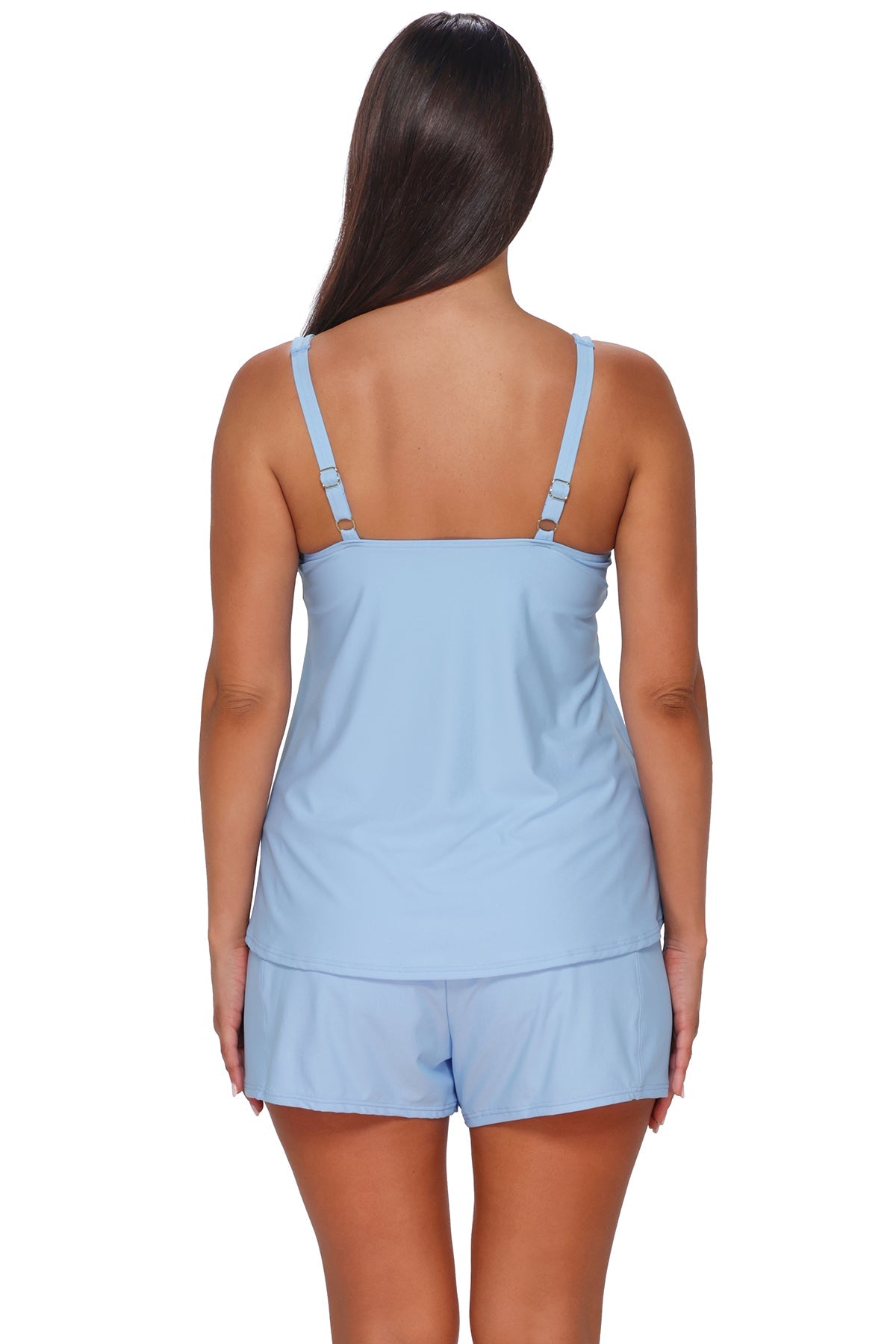 Sunsets Escape Blue Whisper Jenna Tankini Top