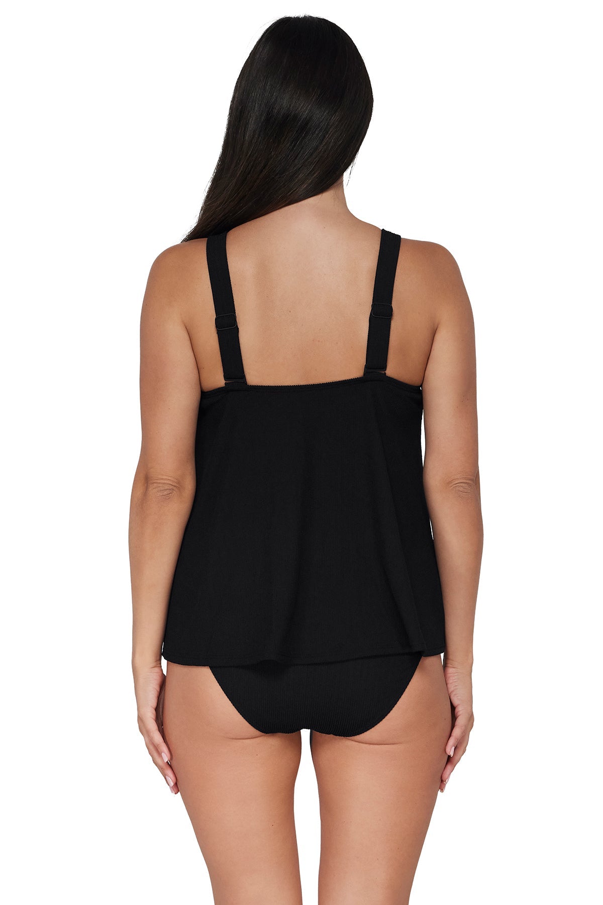 Pacifica Black Sadie Tankini Top