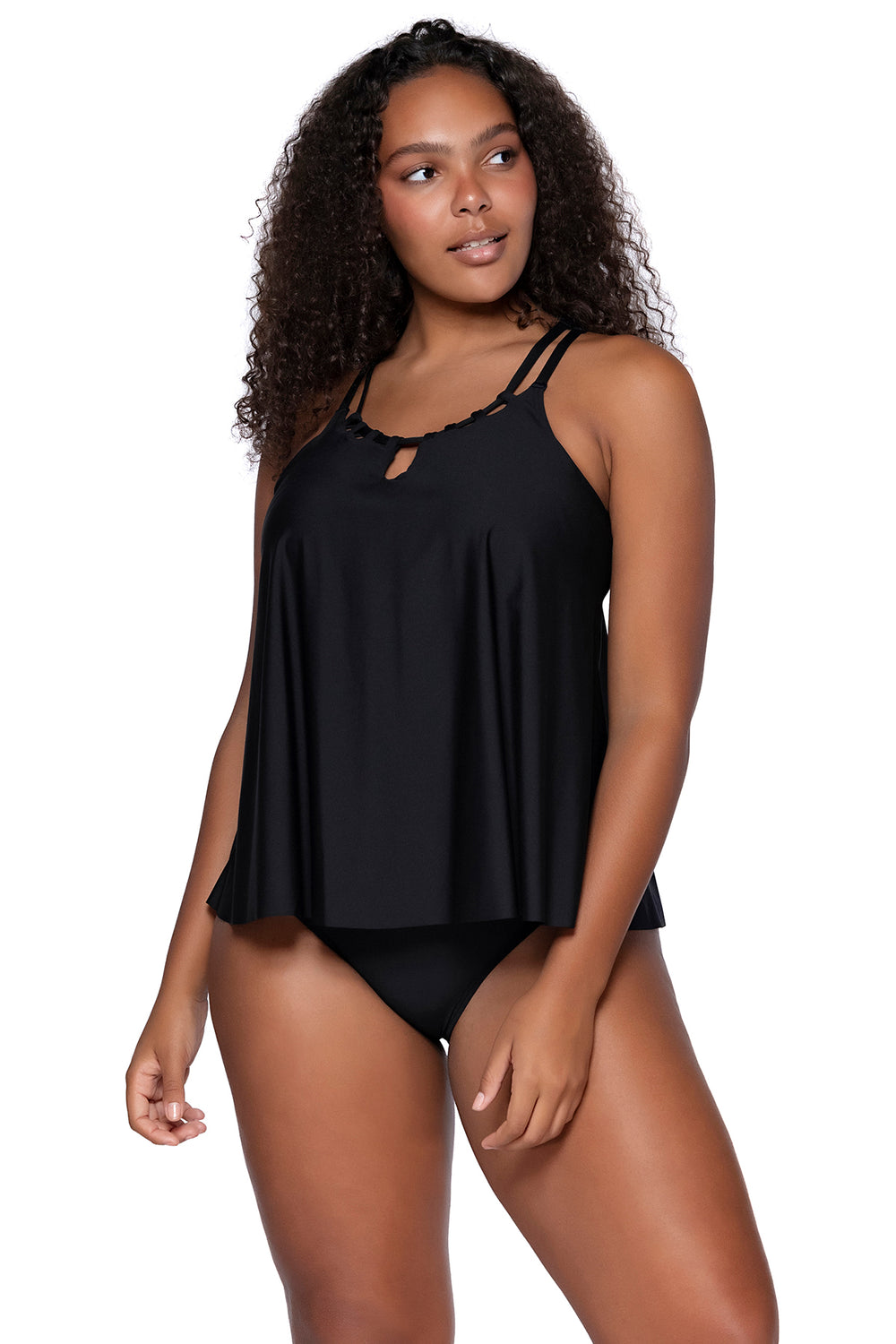 Sunsets Escape Black Sadie Tankini Top