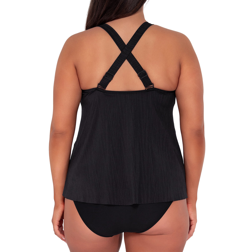 
                      
                        Sunsets Escape Black Seagrass Texture Sadie Tankini Top
                      
                    