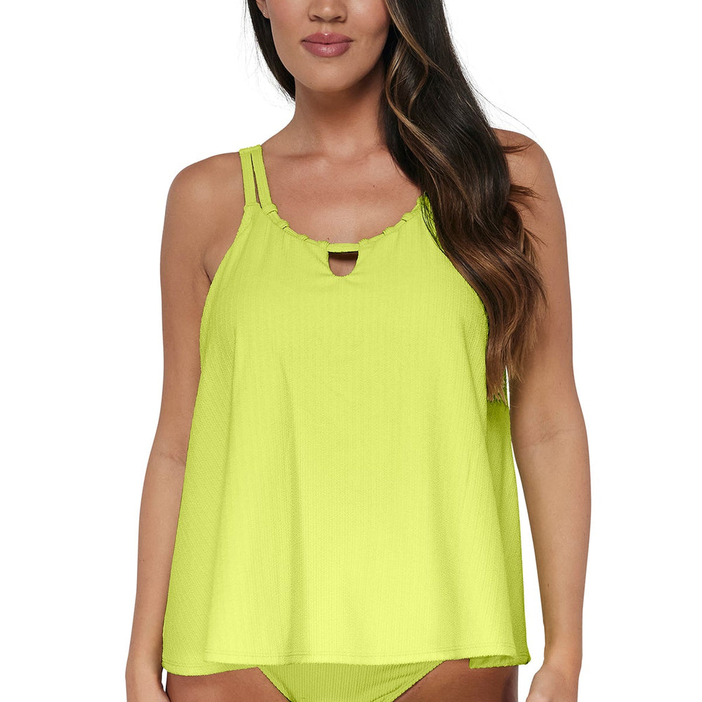 
                      
                        Pacifica Bright Pear Sadie Tankini Top
                      
                    