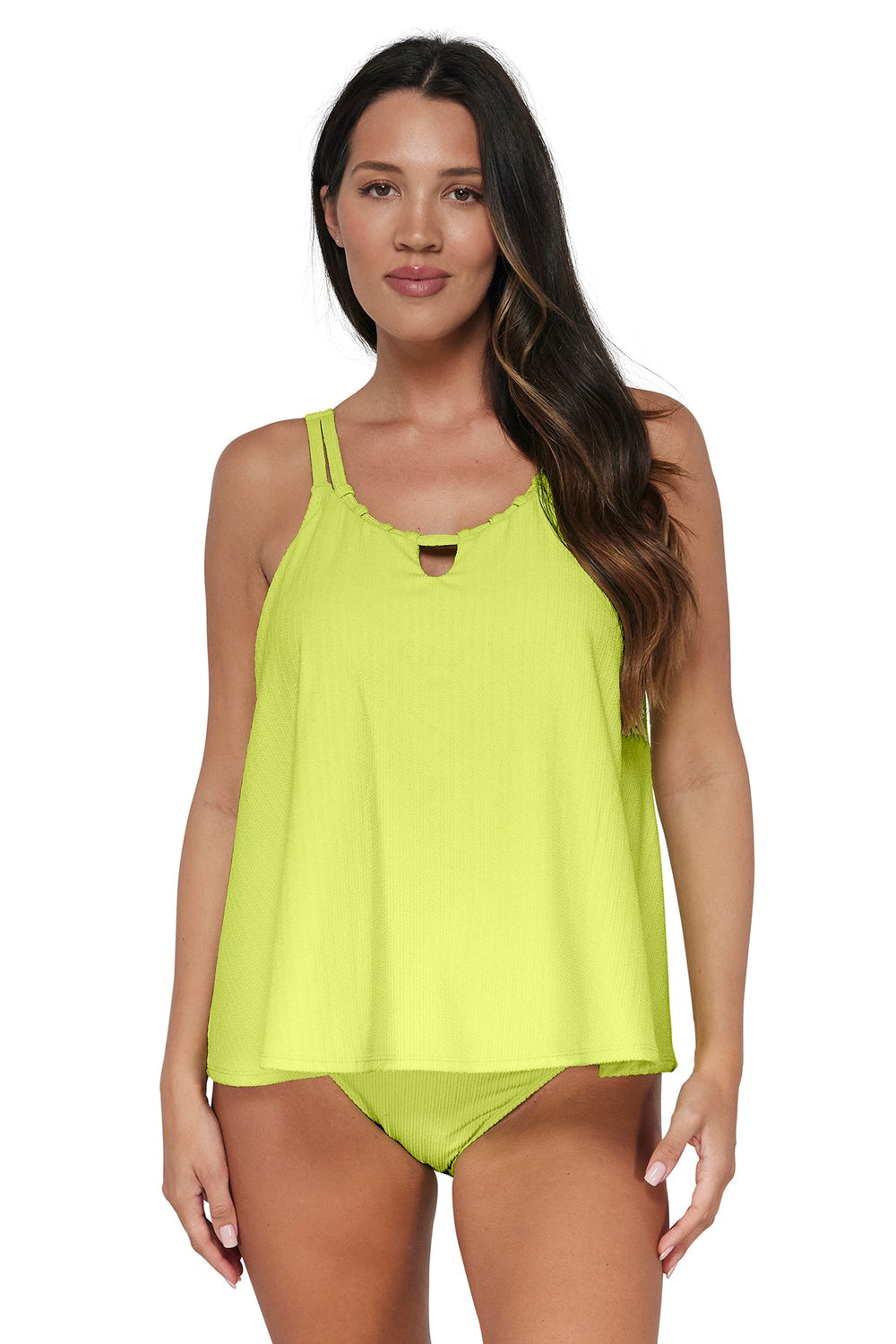 Pacifica Bright Pear Sadie Tankini Top